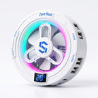 Magnetic Phone Cooler – Semiconductor Turbo Cooling Fan with RGB Lights, USB-C Radiator for Mobile Gaming (iPhone & Android)