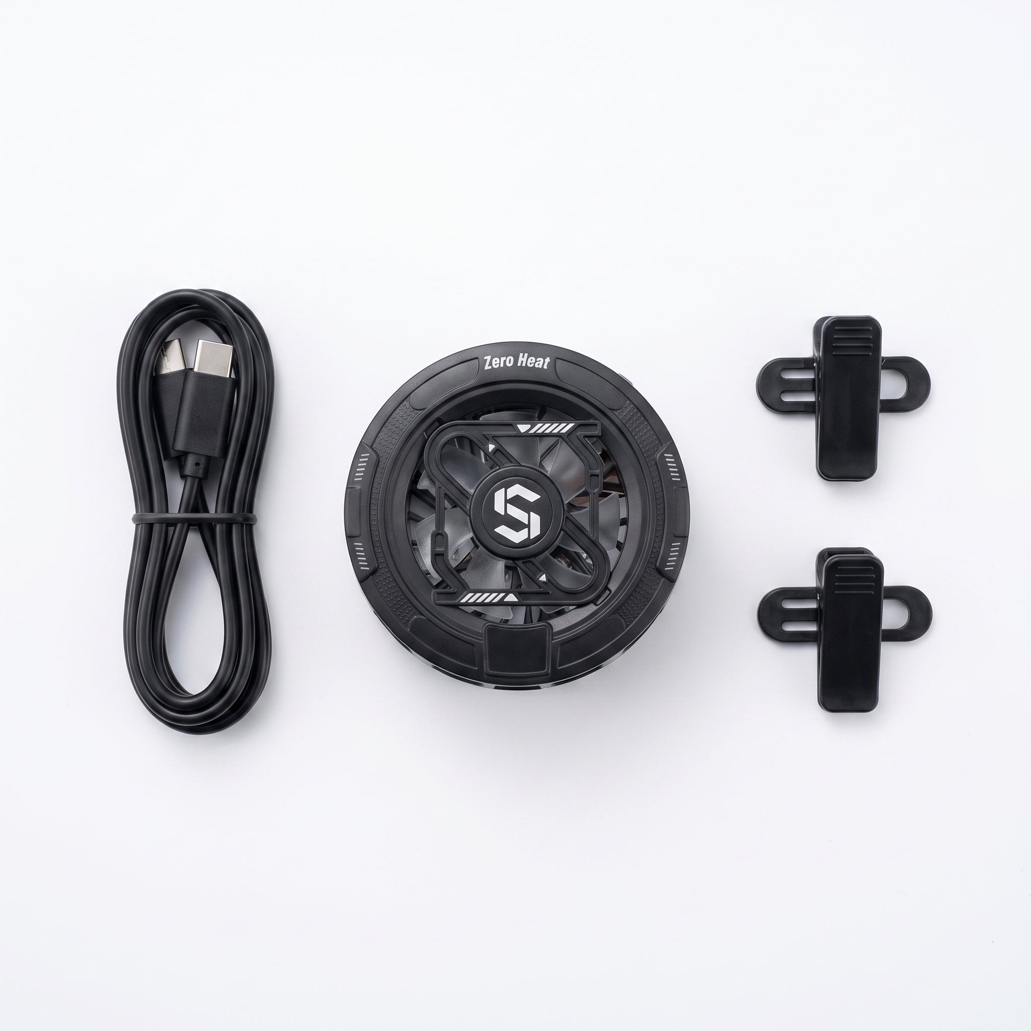 Magnetic Phone Cooler – Semiconductor Turbo Cooling Fan with RGB Lights, USB-C Radiator for Mobile Gaming (iPhone & Android)