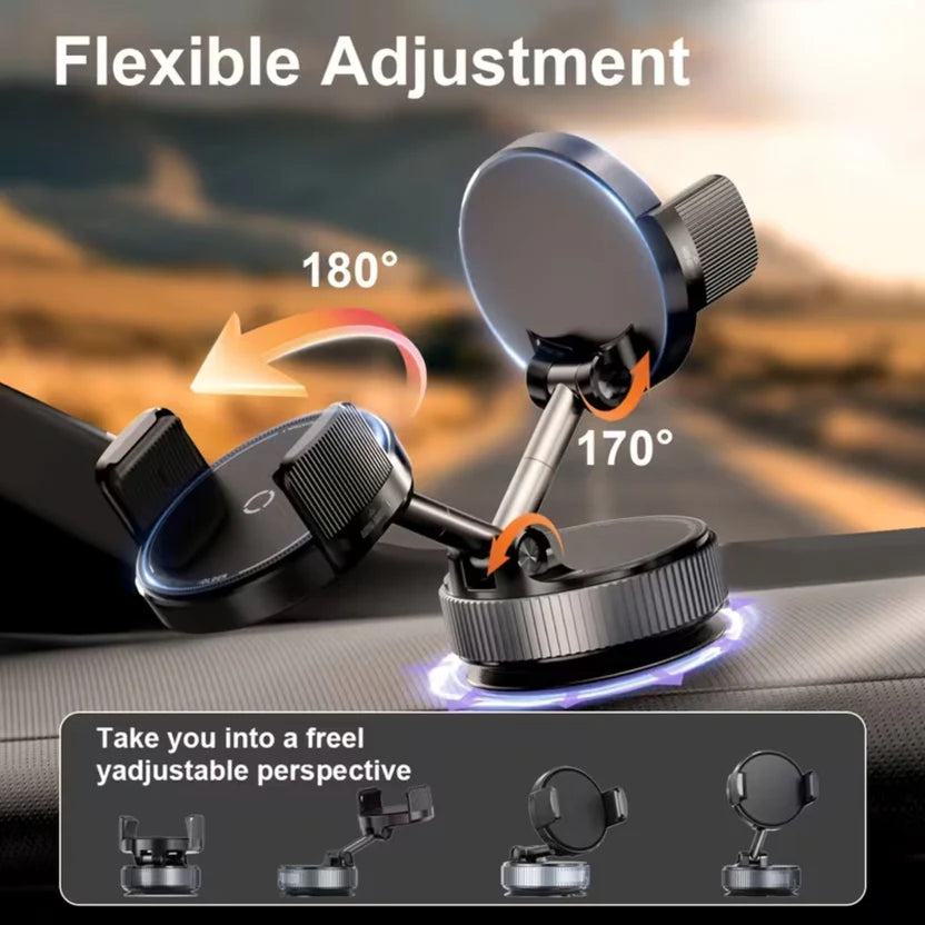 360° vacuum magnetic phone holder for car and desk — Yalla971 UAE, view 3