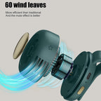 Portable Waist Clip Fan – Rechargeable Bladeless Mini Fan with 3 Speeds & 360° Rotation