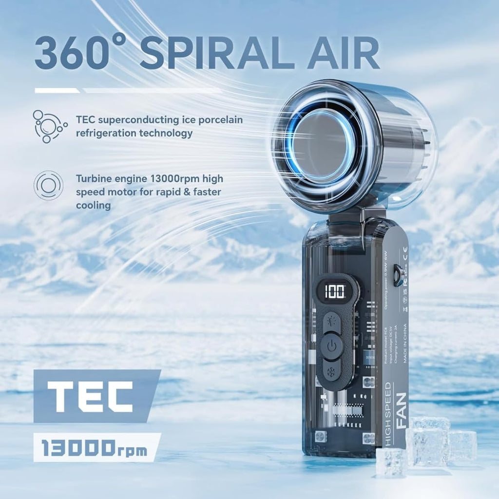 360 degree spiral air TEC ice porcelain cooling