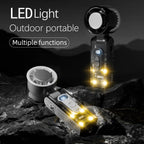 Built-in LED light for outdoor use