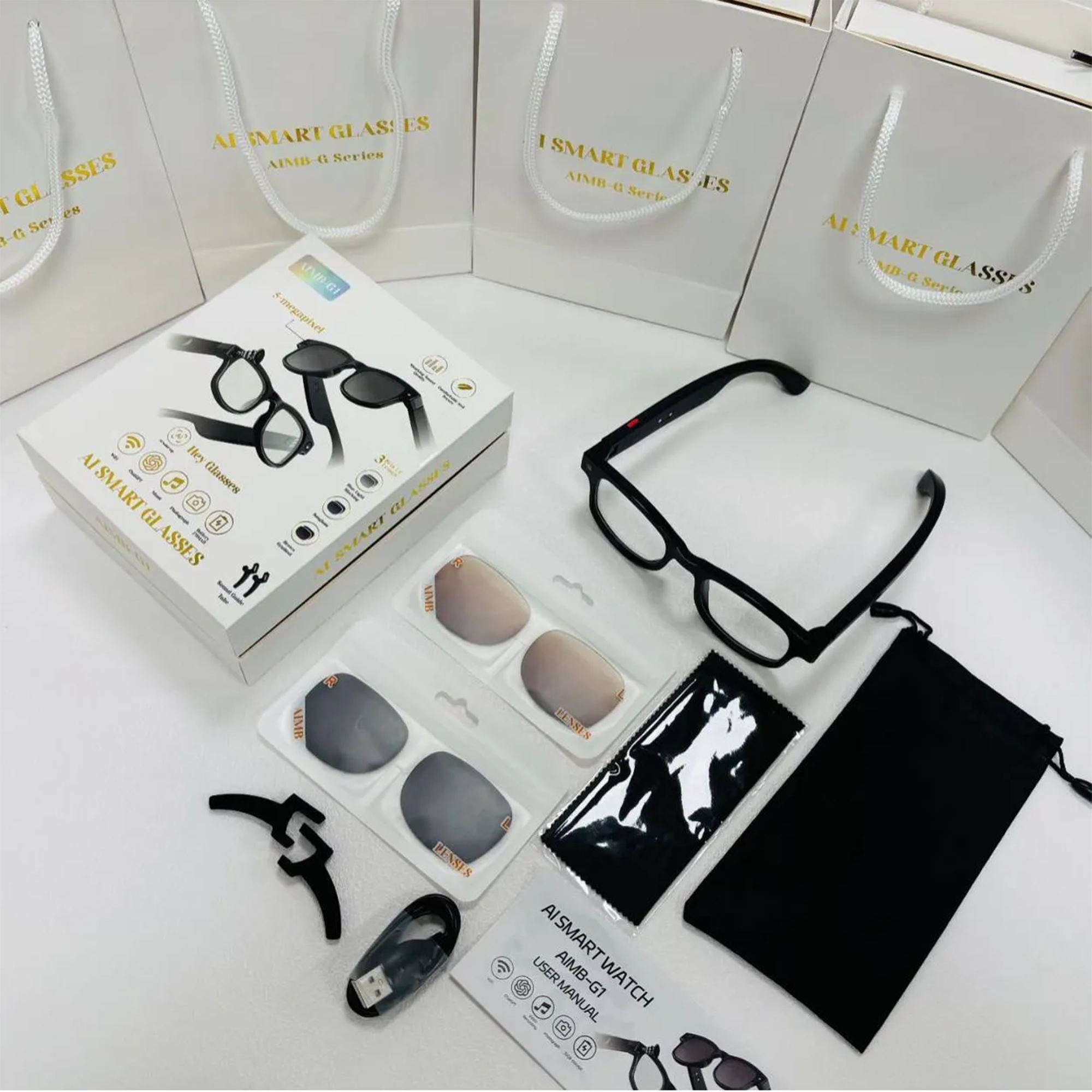 EIS ultra stable anti-shake video recording on AIMB-G1 smart glasses