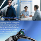 AIMB-G1 smart glasses camera and speaker design detail