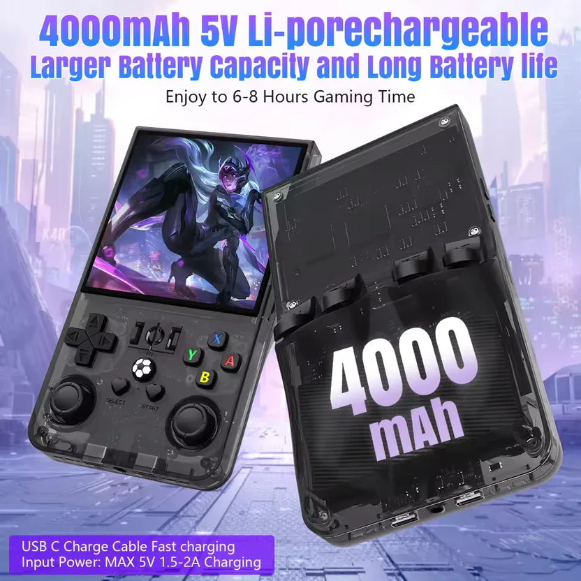 R36MAX retro game console 4000mAh battery detail