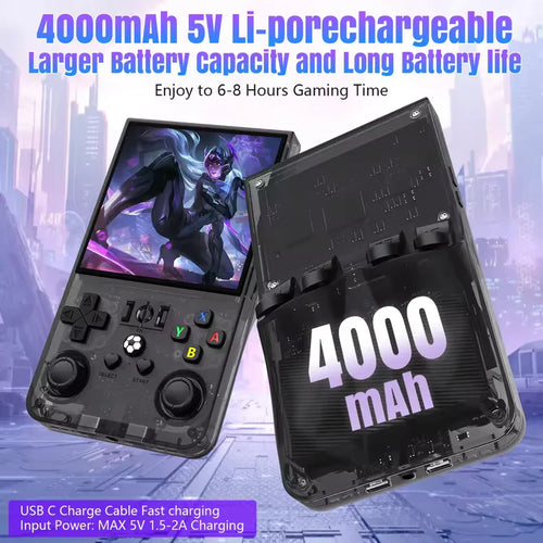 R36MAX retro game console 4000mAh battery detail