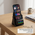 Smart Audio Phone Stand Speaker – Portable Desktop Mobile Holder with Built-in Wireless Speaker for Live Streaming, Video Calls & Entertainment
