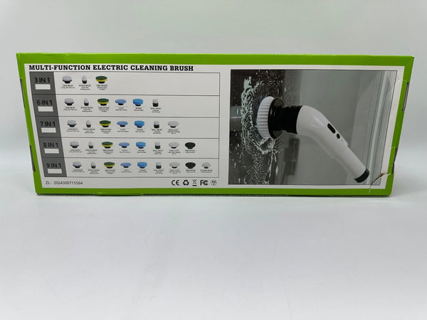 Electric Spin Scrubber with 8 Brush Heads & Extendable Handle – Cordless Rechargeable Bathroom Cleaner