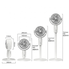F1 Air Circulation Fan – Rechargeable 3-in-1 Portable Desk & Floor Fan with Remote Control