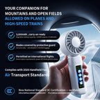 TurboCool Pro Handheld Fan – 10000RPM High-Speed Portable Cooling Fan with Ice Compress & Digital Display