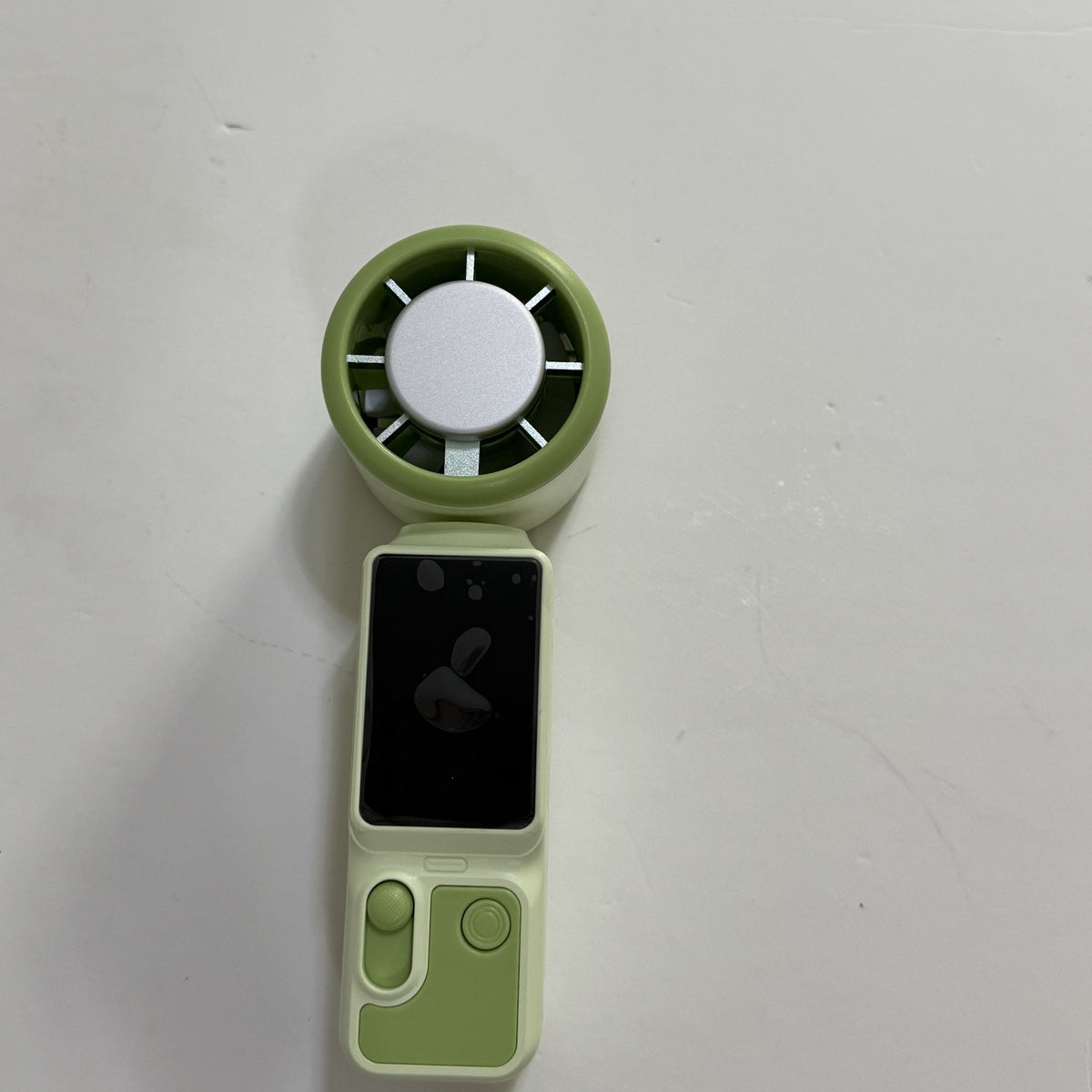 Foluu 3-in-1 portable fan in pista green - real customer photo
