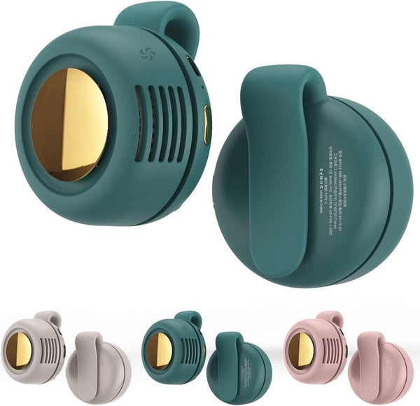 Portable Waist Clip Fan – Rechargeable Bladeless Mini Fan with 3 Speeds & 360° Rotation