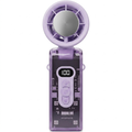 Turbo ice cooling handheld fan in purple
