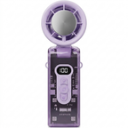 Turbo ice cooling handheld fan in purple