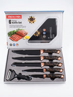 EREASTHOS 6-Piece Knife Set Black - product photo