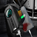 Portable Air Compressor 150PSI Cordless Tire Inflator with 6000mAh Battery & LED Light for Car, Bike & Motorcycle