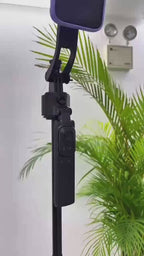 C17 AI Face Tracking Gimbal Quadrapod — 1.63m Tripod, 360° Auto Rotation, No App