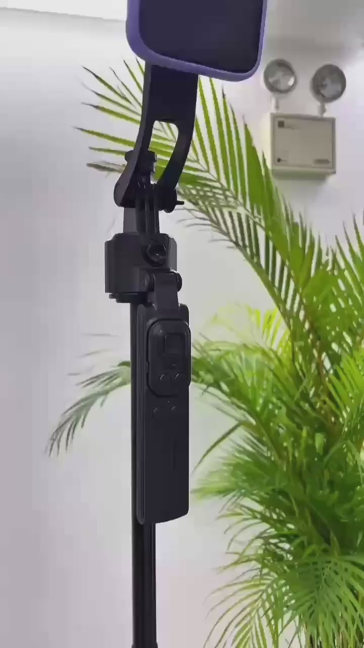 C17 AI Face Tracking Gimbal Quadrapod — 1.63m Tripod, 360° Auto Rotation, No App