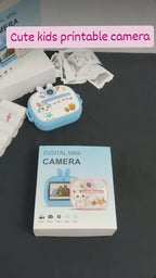 Kids Instant Thermal Print Camera — 1080P Video, 20MP Photo, Games & Music