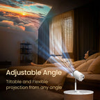 Smart Mini Projector with WiFi & Bluetooth – 4K Supported Portable Home Cinema Projector