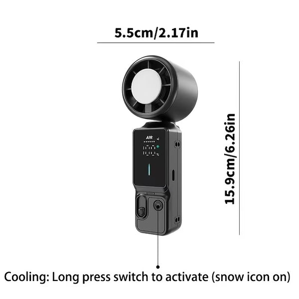 Foluu 3-in-1 Portable Cooling Fan – 16,000 RPM Turbo Airflow